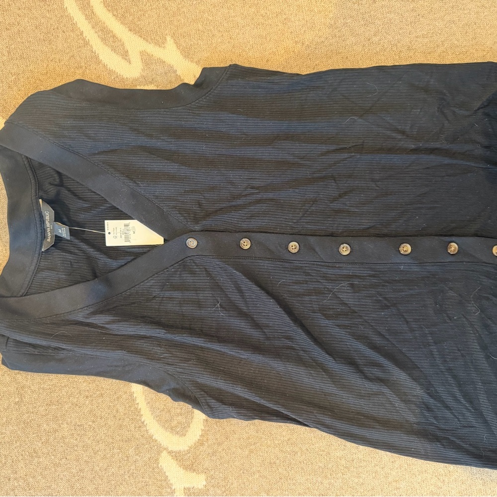 Banana Republic Black Textured Top